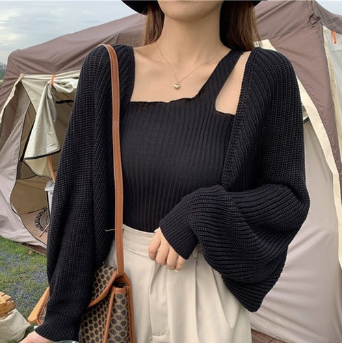 ニットボレロカーディガン9001002