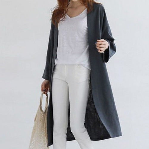 フロントオープンロングシャツ9001035