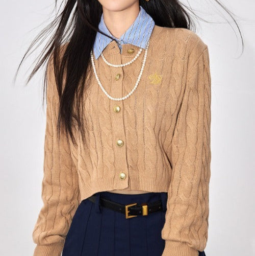 刺繍入りカーディガントップス 9001232