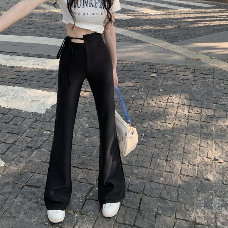 サイドリボンフレアパンツ 0000967