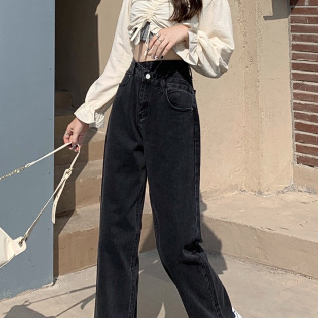 ハイウエストワイドデニム 9000799