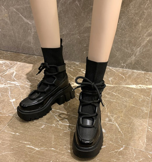 フェイクソックスストラップミドルウォーカー0000796