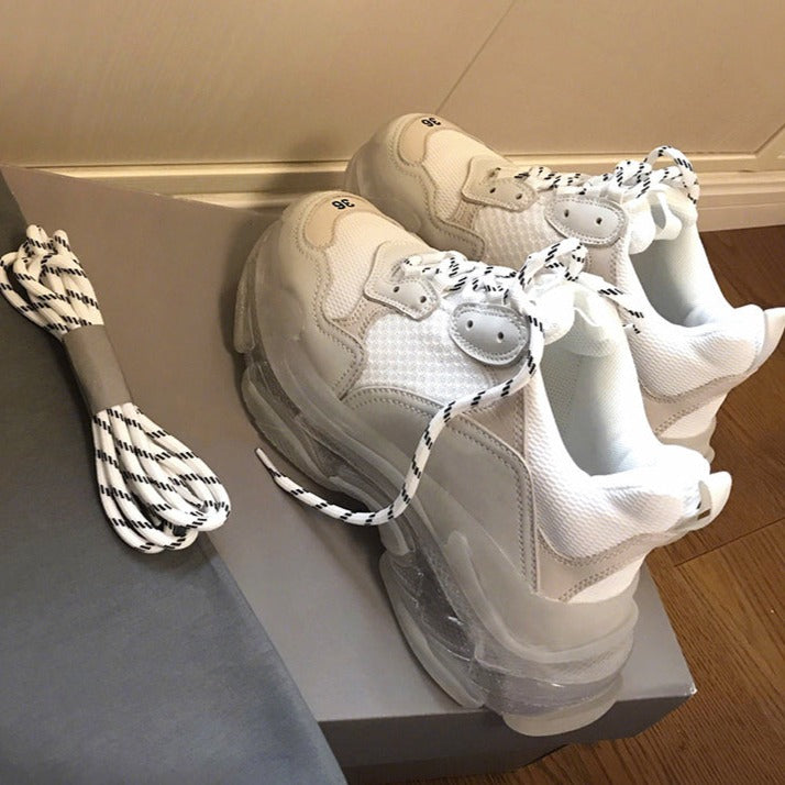 厚底クリアソールスニーカー 0000805