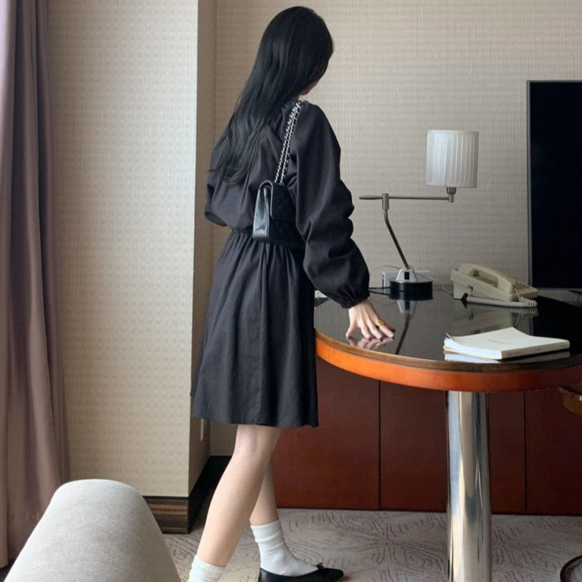 ハイウエストシャーリングワンピース 0000787