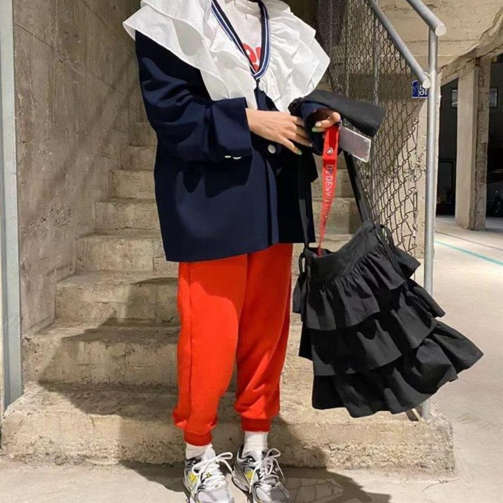 フリルリボンショルダーバッグ 0000857