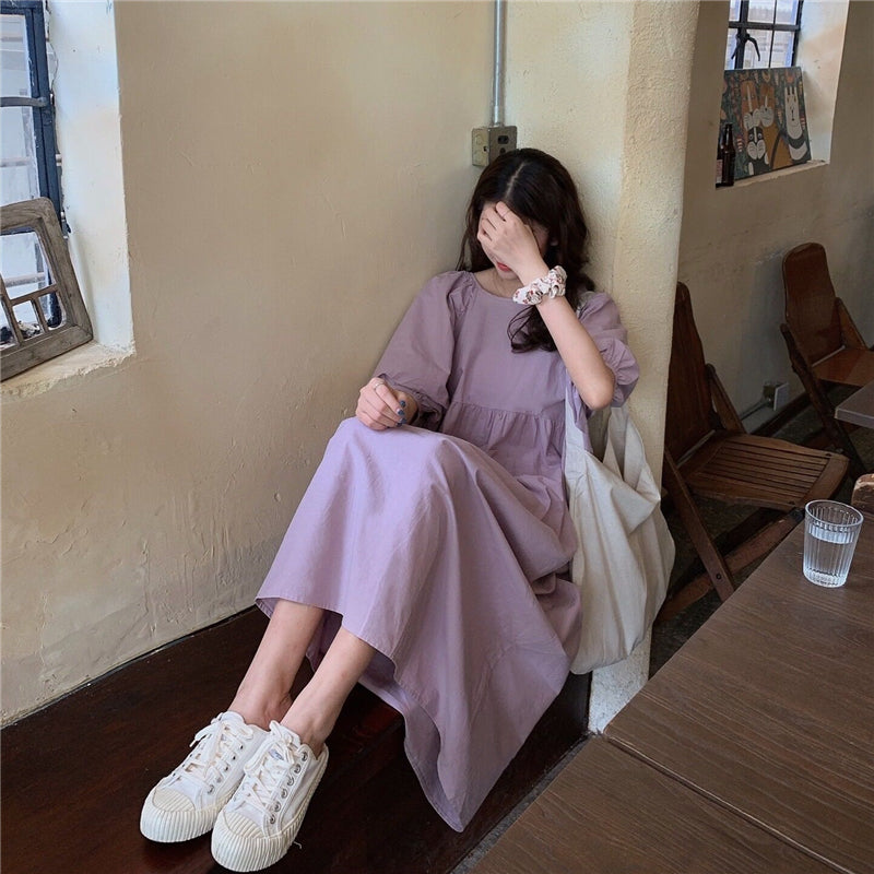 バックリボンロングワンピース 9000853