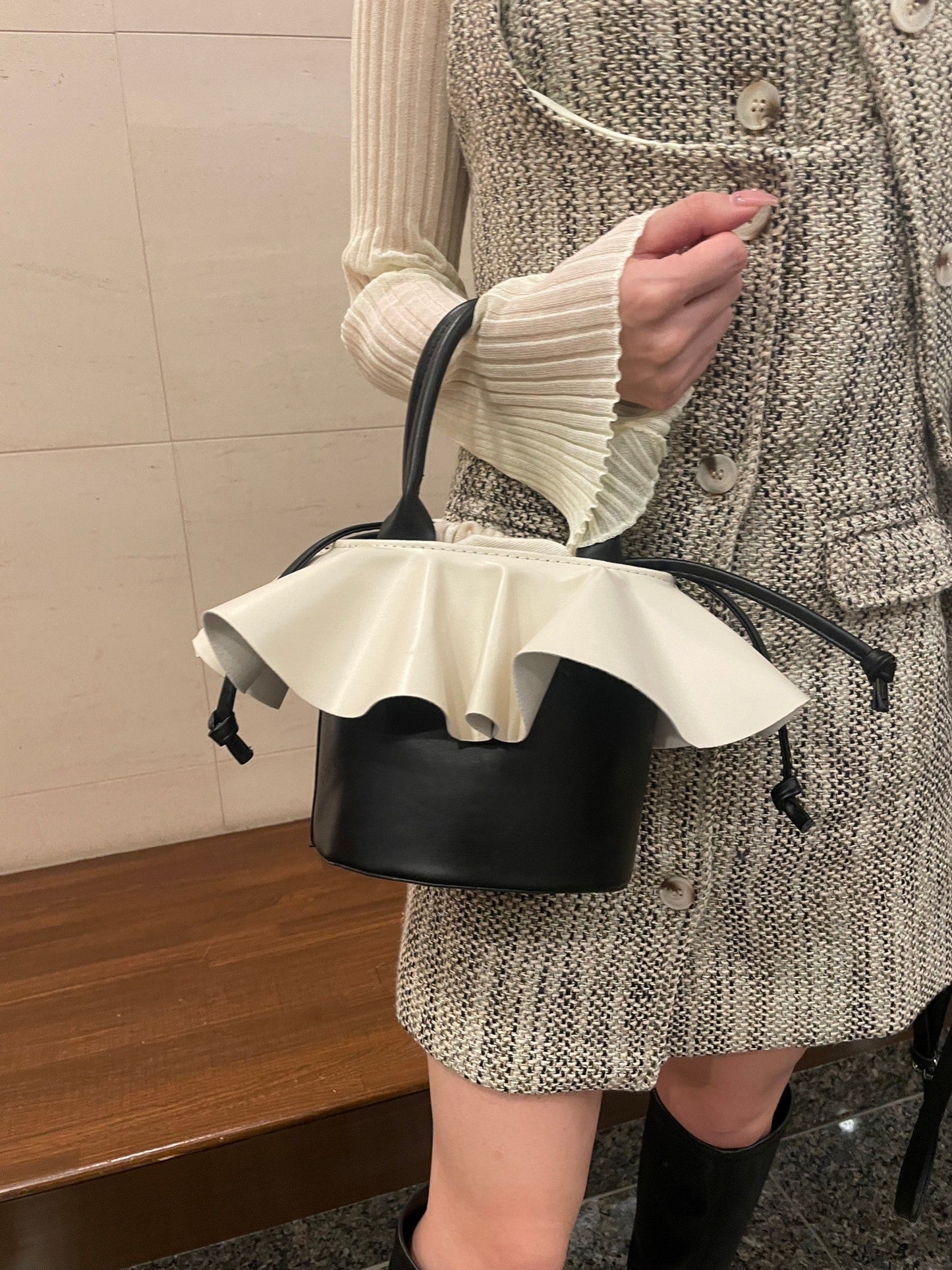 フリルサークルバッグ 0000484