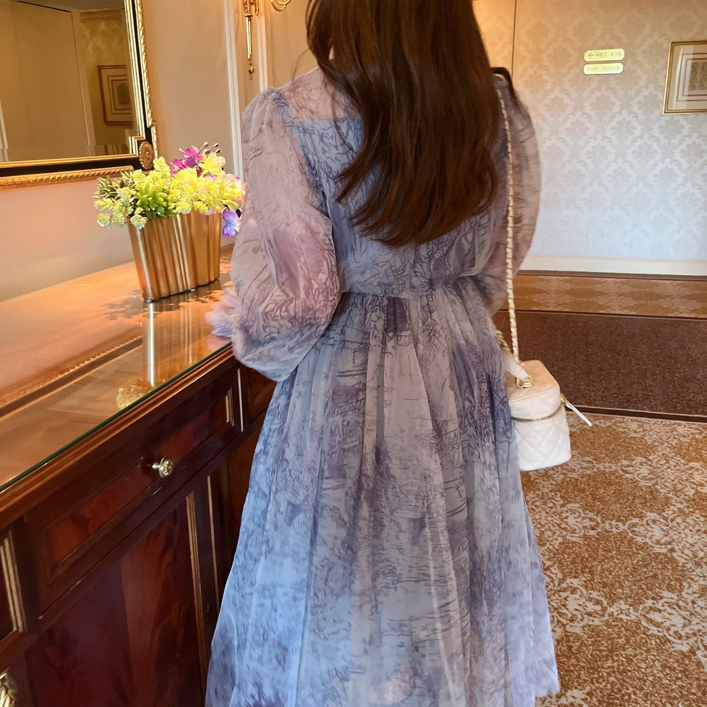 オーガンジートワルジュイワンピース 0000571