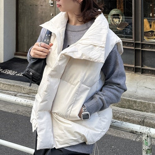 スタンドカラージップアップダウンベスト9001055