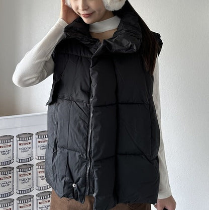 スタンドカラージップアップダウンベスト9001055