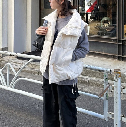 スタンドカラージップアップダウンベスト9001055